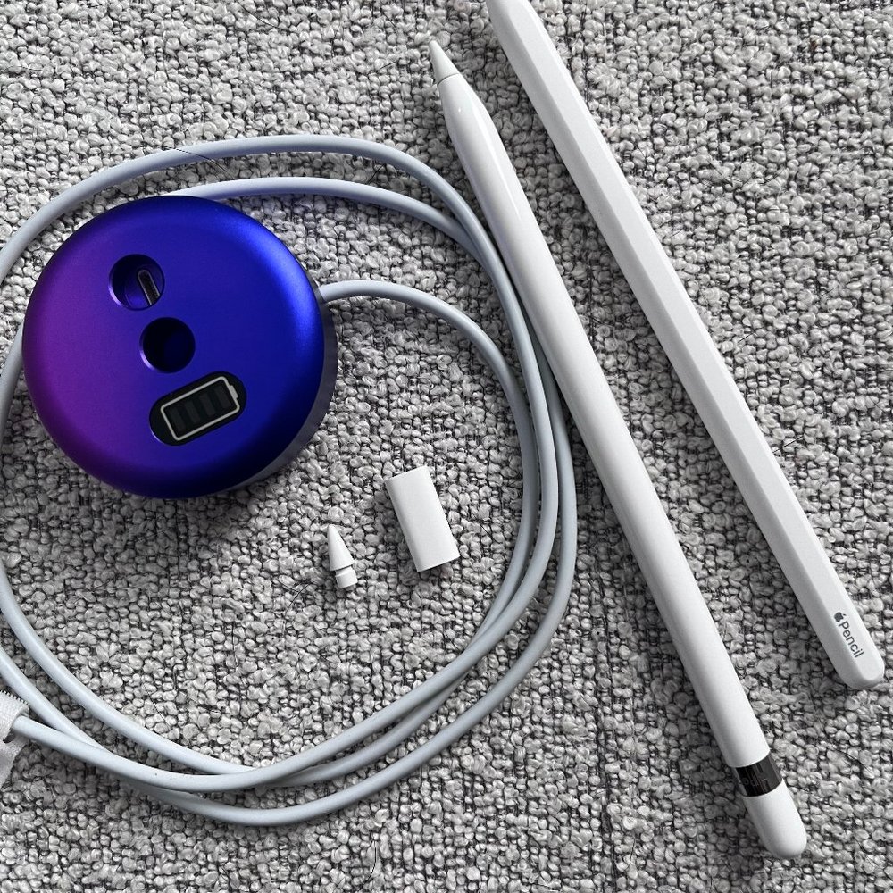 Apple pencil - 1st and 2nd gen - bundle with charge port, nib & adaptor